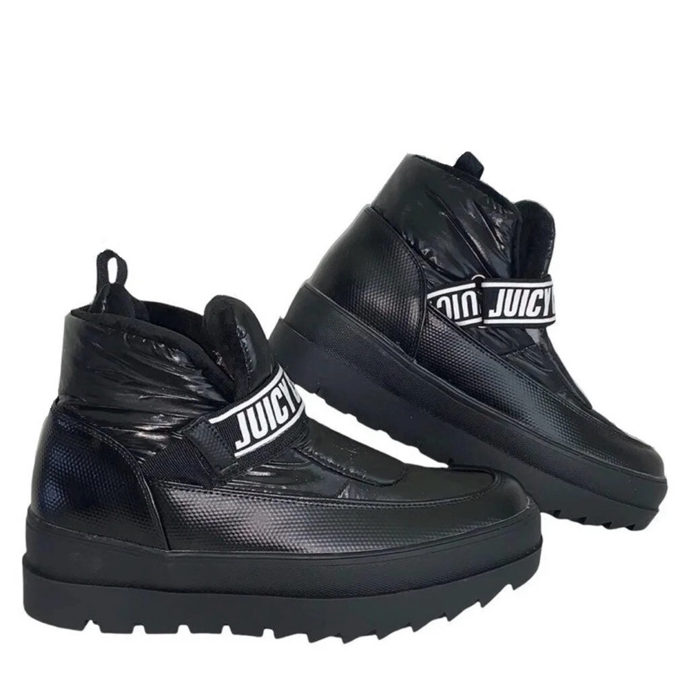 Juicy Couture Black Quilted slip on  Boots - Picture 2 of 3